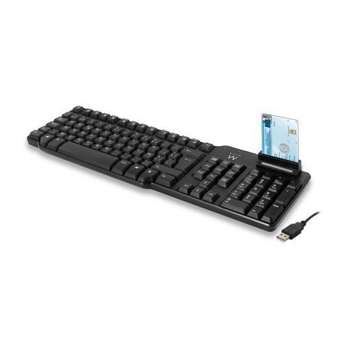 TECLADO EWENT EW3252 CON LECTOR TARJETAS/DNI